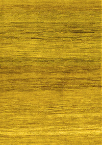 Abstract Yellow Contemporary Rug, con2039yw