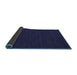 Sideview of Abstract Blue Contemporary Rug, con203blu