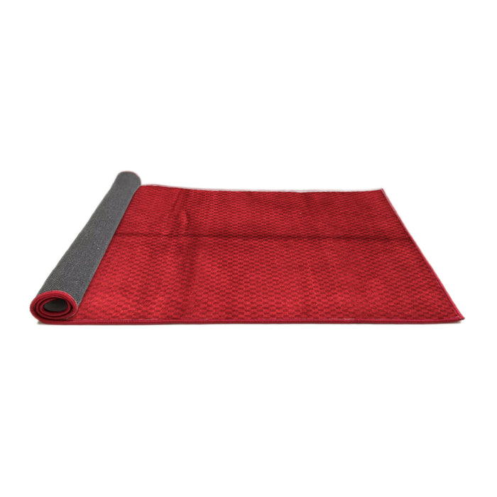 Abstract Red Contemporary Area Rugs