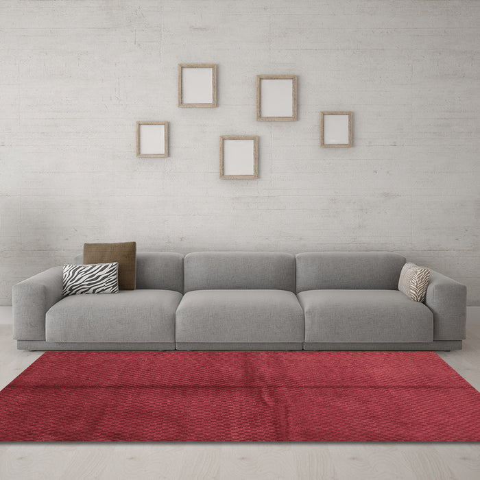 Machine Washable Abstract Brown Contemporary Rug in a Living Room,, wshcon2040brn