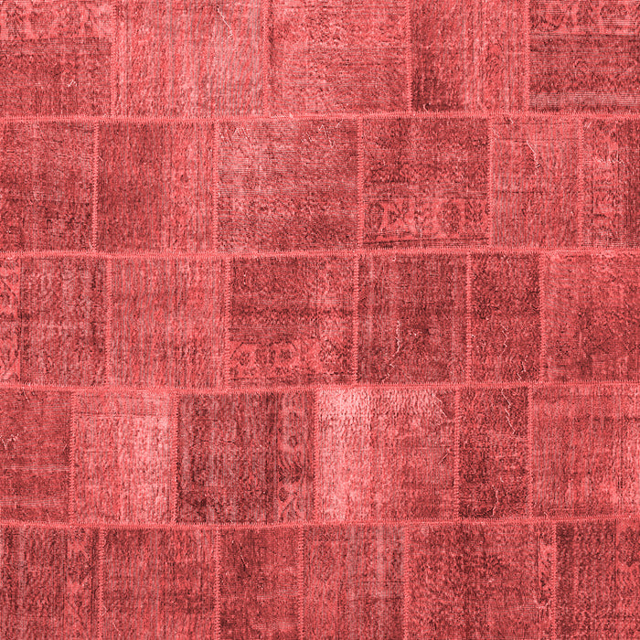 Patchwork Red Transitional Rug, con2041red