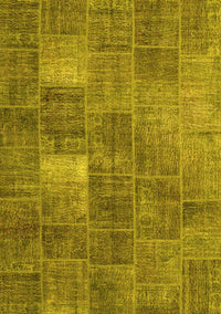 Patchwork Yellow Transitional Rug, con2041yw