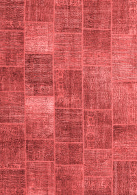 Patchwork Red Transitional Rug, con2041red