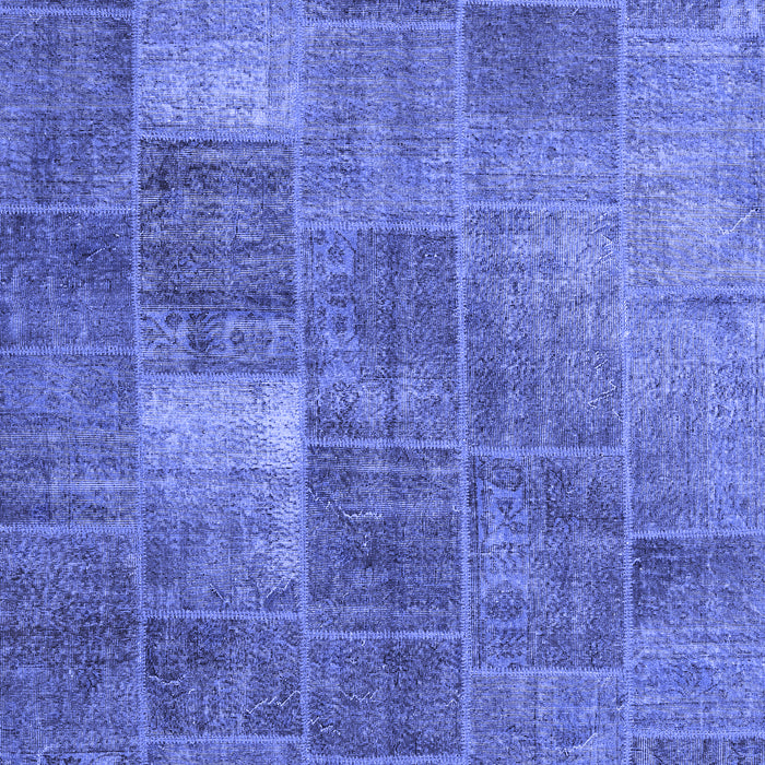 Patchwork Blue Transitional Rug, con2041blu