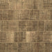 Square Patchwork Brown Transitional Rug, con2041brn