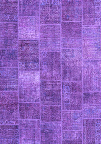 Patchwork Purple Transitional Rug, con2041pur