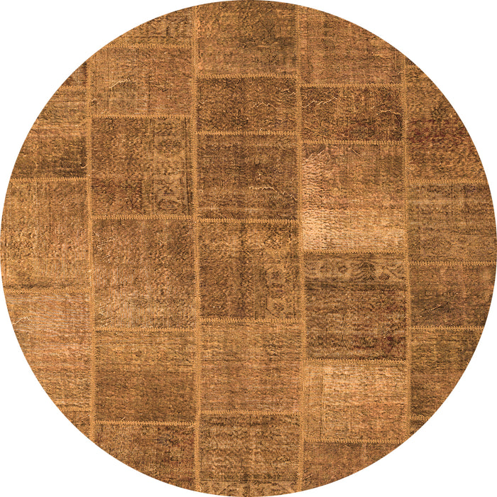 Machine Washable Patchwork Orange Transitional Area Rugs, wshcon2041org