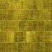 Square Patchwork Yellow Transitional Rug, con2041yw