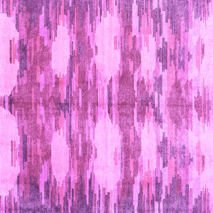 Square Machine Washable Abstract Purple Contemporary Area Rugs, wshcon2042pur
