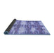 Sideview of Abstract Blue Contemporary Rug, con2042blu