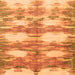 Serging Thickness of Abstract Orange Contemporary Rug, con2042org