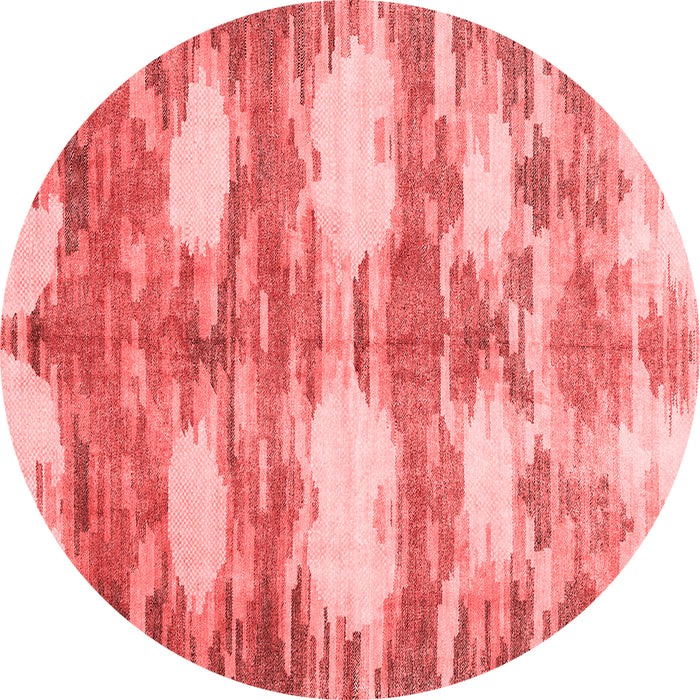 Machine Washable Abstract Red Contemporary Rug, wshcon2042red