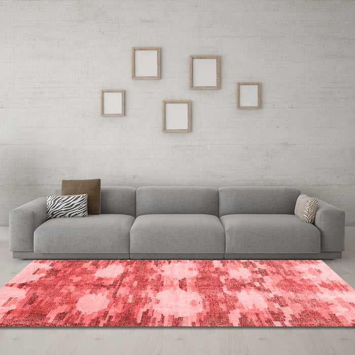 Contemporary Red Washable Rugs