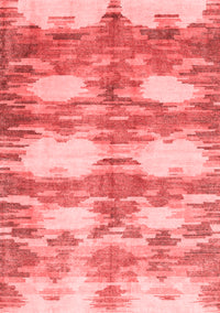 Abstract Red Contemporary Rug, con2042red