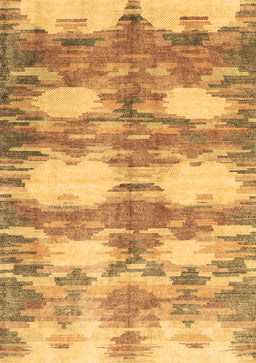 Abstract Brown Contemporary Rug, con2042brn