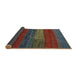 Thickness of Contemporary Brown Red Modern Rug, con2043