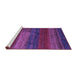 Sideview of Machine Washable Abstract Purple Contemporary Area Rugs, wshcon2043pur