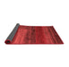 Abstract Red Contemporary Area Rugs