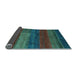 Sideview of Abstract Light Blue Contemporary Rug, con2043lblu