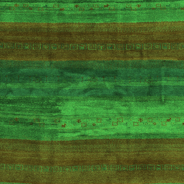 Abstract Green Contemporary Rug, con2043grn