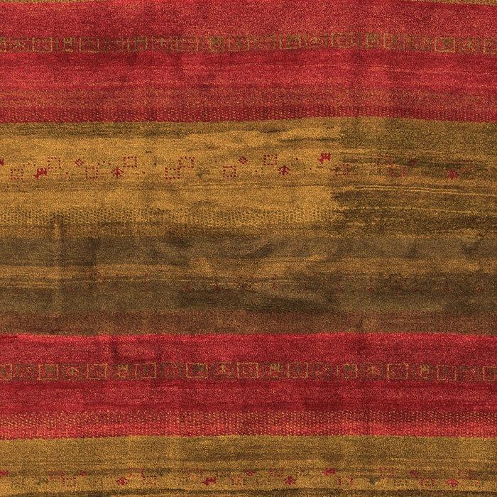 Abstract Orange Contemporary Rug, con2043org