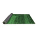 Sideview of Abstract Emerald Green Contemporary Rug, con2043emgrn