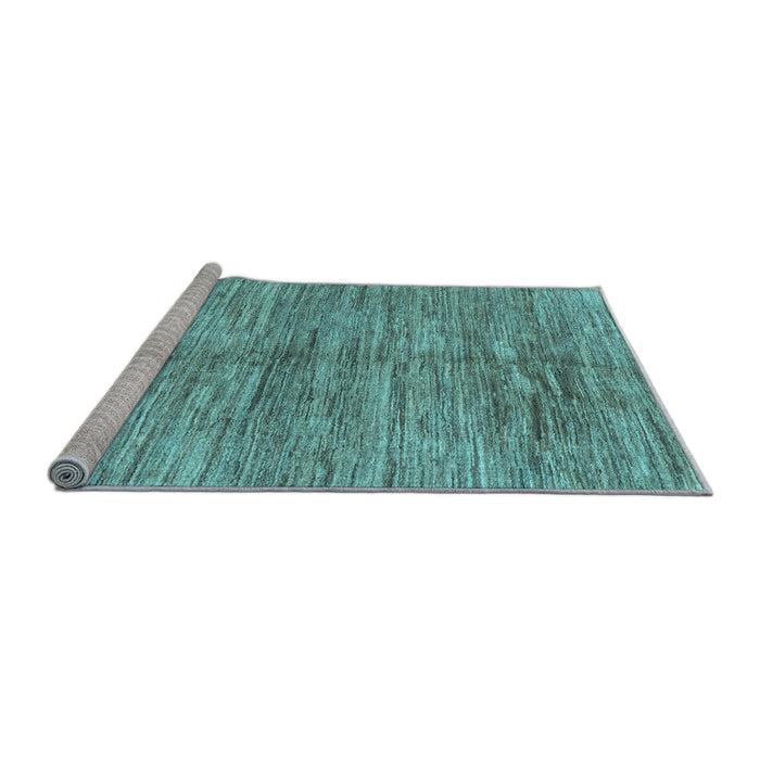 Sideview of Machine Washable Abstract Light Blue Contemporary Rug, wshcon2044lblu