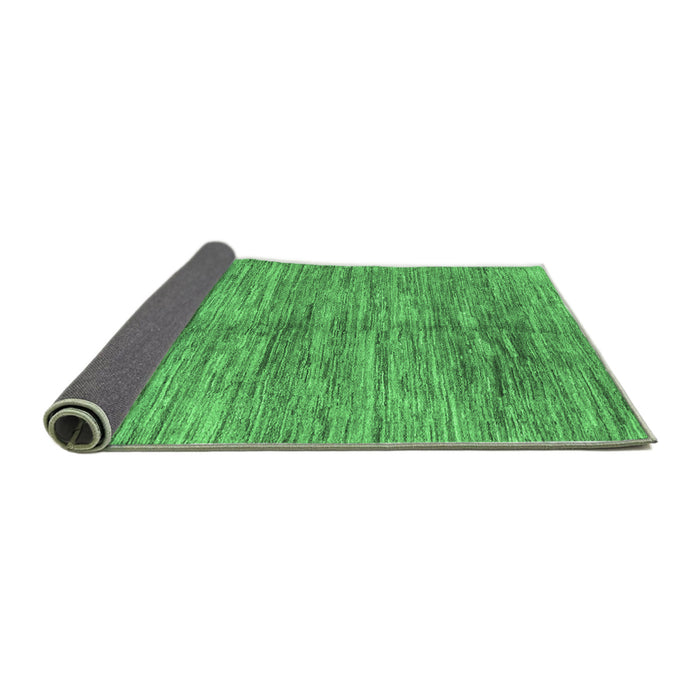 Sideview of Abstract Emerald Green Contemporary Rug, con2044emgrn
