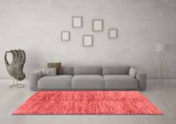 Contemporary Red Washable Rugs