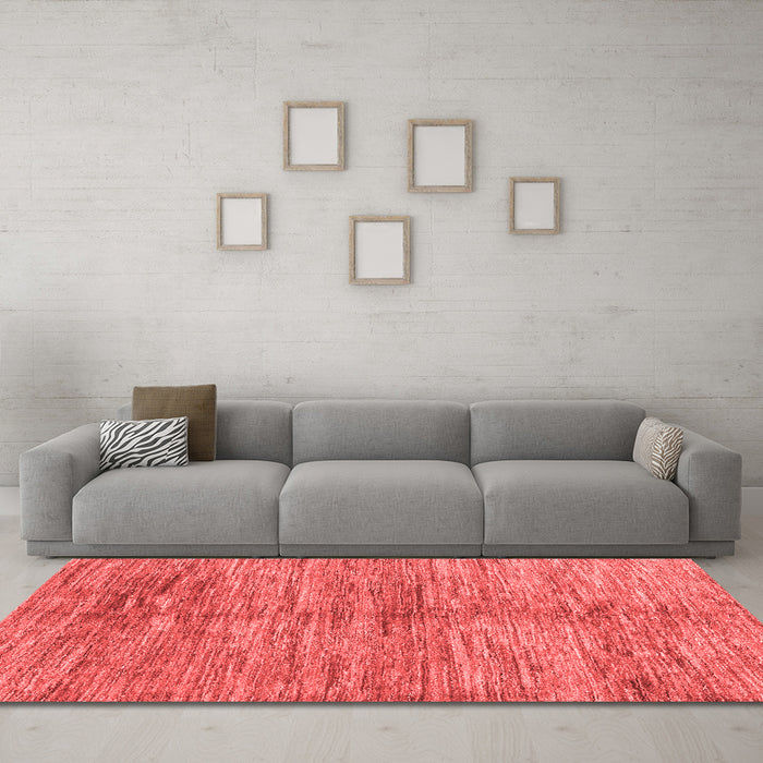 Contemporary Red Washable Rugs
