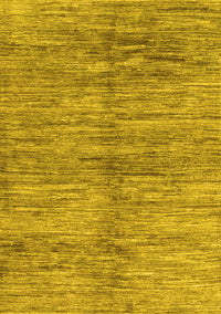 Abstract Yellow Contemporary Rug, con2044yw