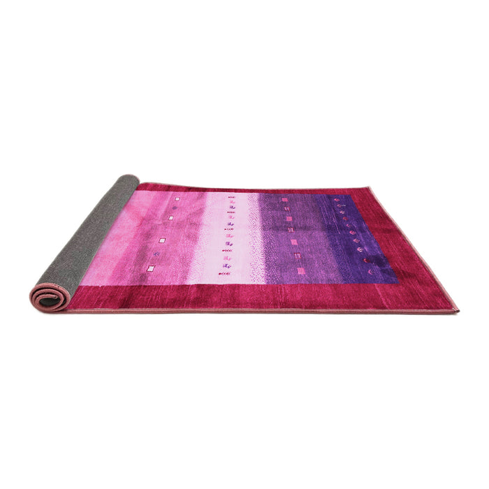 Sideview of Abstract Pink Contemporary Rug, con2045pnk