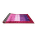 Sideview of Abstract Pink Contemporary Rug, con2045pnk