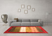 Machine Washable Abstract Orange Contemporary Area Rugs in a Living Room, wshcon2045org