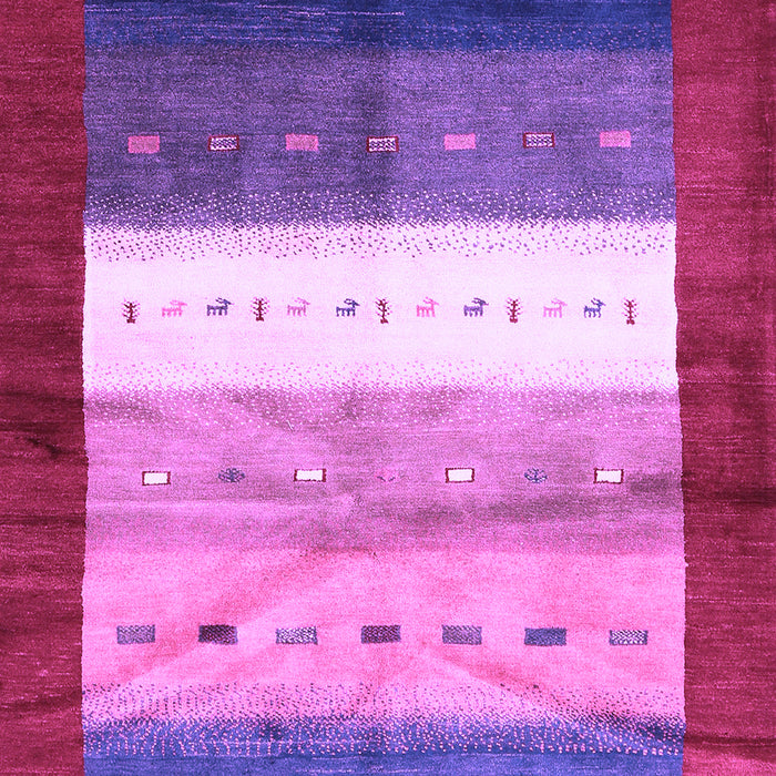 Machine Washable Abstract Purple Contemporary Area Rugs, wshcon2045pur