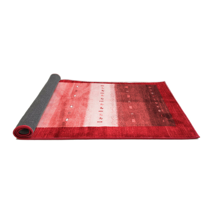 Abstract Red Contemporary Area Rugs