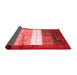 Abstract Red Contemporary Area Rugs