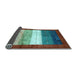 Sideview of Abstract Light Blue Contemporary Rug, con2045lblu