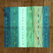 Square Abstract Turquoise Contemporary Rug, con2045turq