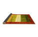 Sideview of Abstract Yellow Contemporary Rug, con2045yw