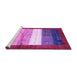 Sideview of Machine Washable Abstract Purple Contemporary Area Rugs, wshcon2045pur