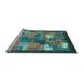 Sideview of Machine Washable Abstract Light Blue Contemporary Rug, wshcon2046lblu