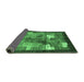 Sideview of Abstract Emerald Green Contemporary Rug, con2046emgrn