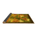 Sideview of Abstract Yellow Contemporary Rug, con2046yw