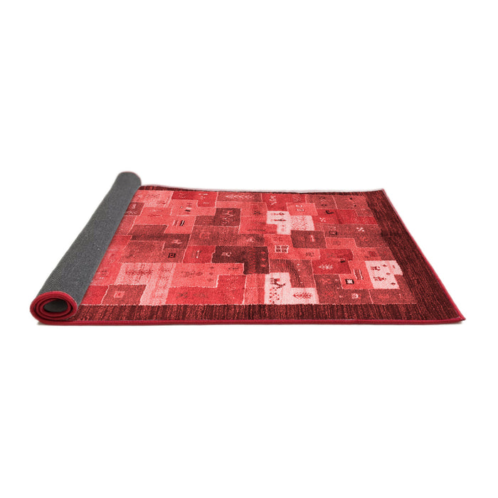 Abstract Red Contemporary Area Rugs
