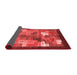 Abstract Red Contemporary Area Rugs