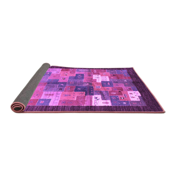 Sideview of Abstract Purple Contemporary Rug, con2046pur