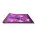 Sideview of Abstract Purple Contemporary Rug, con2046pur