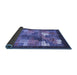 Sideview of Abstract Blue Contemporary Rug, con2046blu