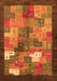 Serging Thickness of Machine Washable Abstract Orange Contemporary Area Rugs, wshcon2046org